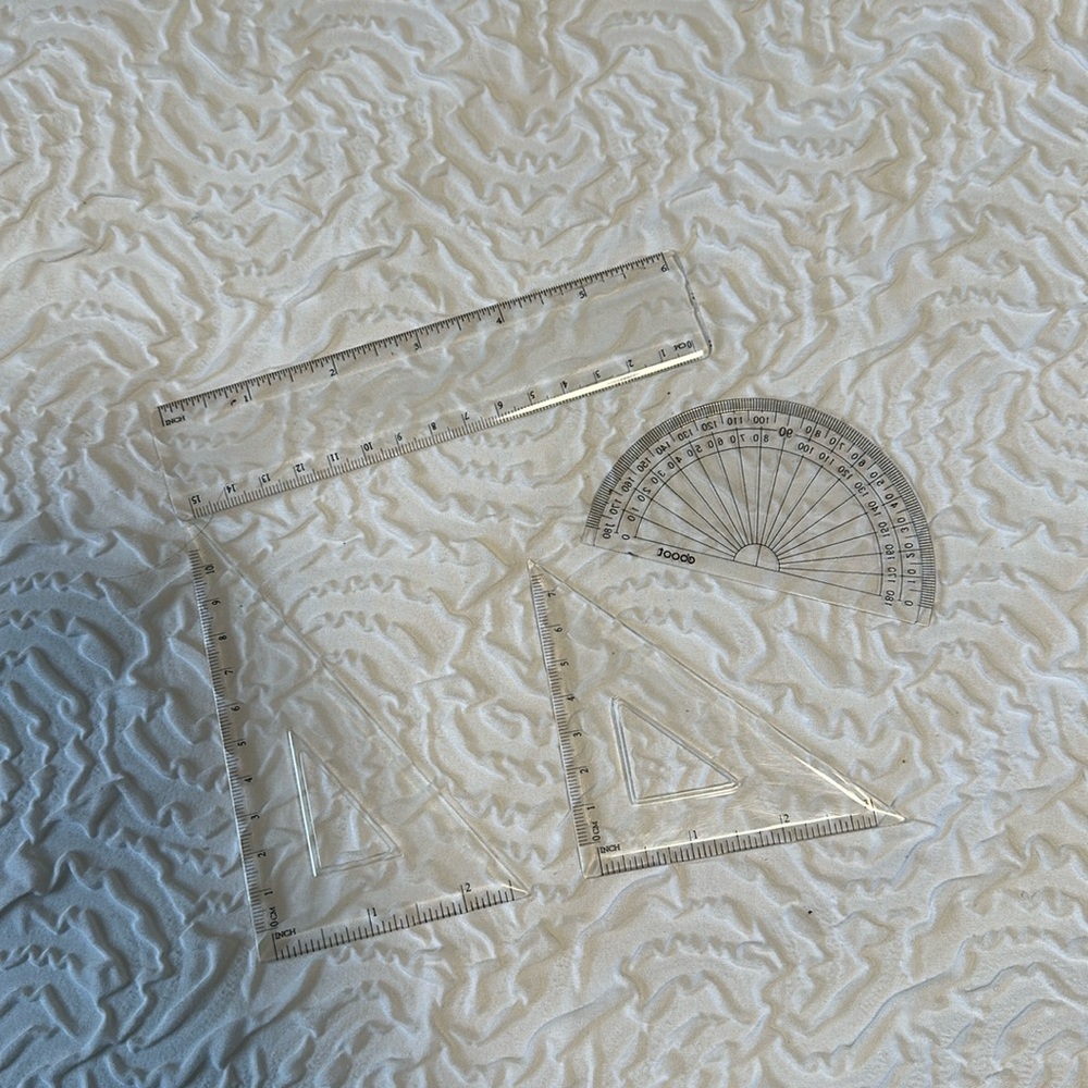 Set of 4 rulers
